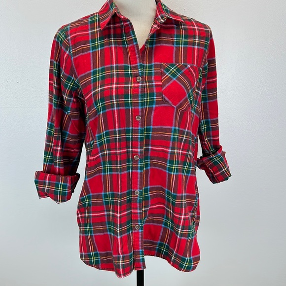 ⭐️Adorned Crown Textile altered custom flannel Oh Come let us Adore Him shirt - Picture 2 of 12